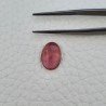 Tormalina Rosa Naturale Forma Ovale Piatto Cabochon Liscio Fatto a Mano12X8X4mm 3,60ct