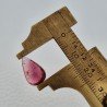 Tormalina Rosa Rubellite Naturale Forma Goccia Piatto Cabochon Liscio Fatto a Mano 14X8X5mm 4,50 ct
