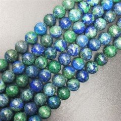 Azzurrite Perline Forma Tondo Liscio 10mm Azzurrite Perline Forma Tondo Liscio 10mm