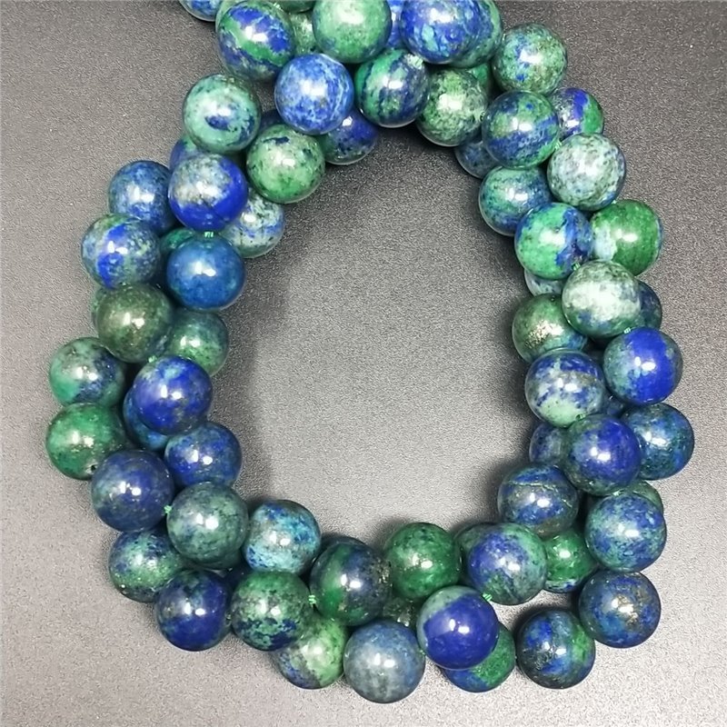 Azzurrite Perline Forma Tondo Liscio 10mm