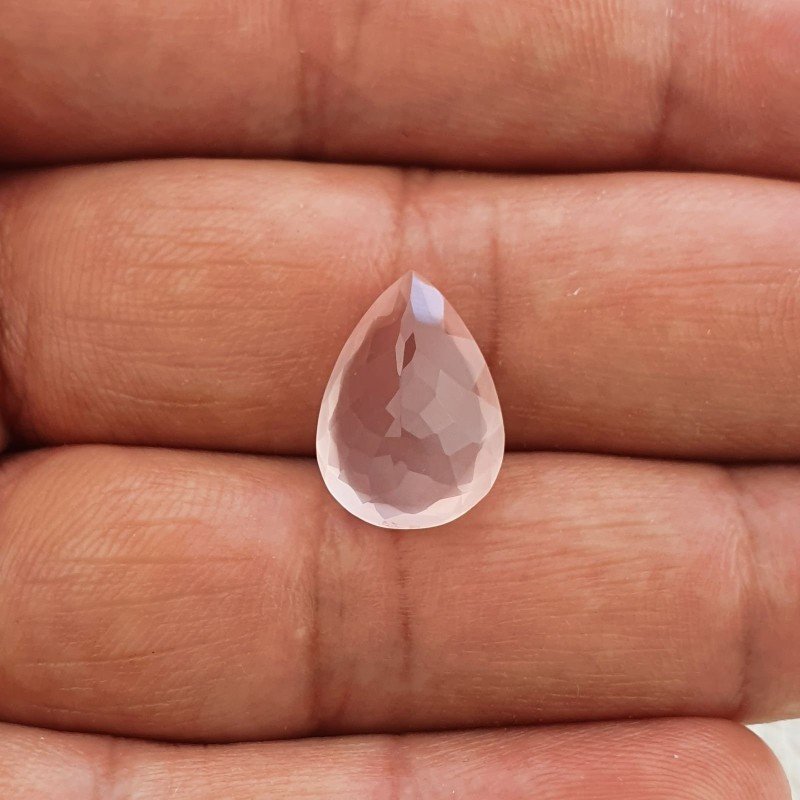 Quarzo Rosa Naturale Taglio Goccia Sfaccettato a Mano Gemma Sciolta 16X11X7mm 7,55 Carati 1pz Quarzo Rosa Naturale Taglio Goccia Sfaccettato a Mano Gemma Sciolta 16X11X7mm 7,55 Carati 1pz