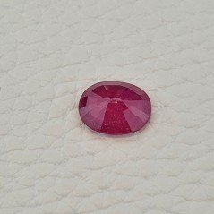 Rubino Naturale Trattato Taglio Ovale Sfaccettata Fatto a Mano 10x12mm 4,75 Carati 1pz