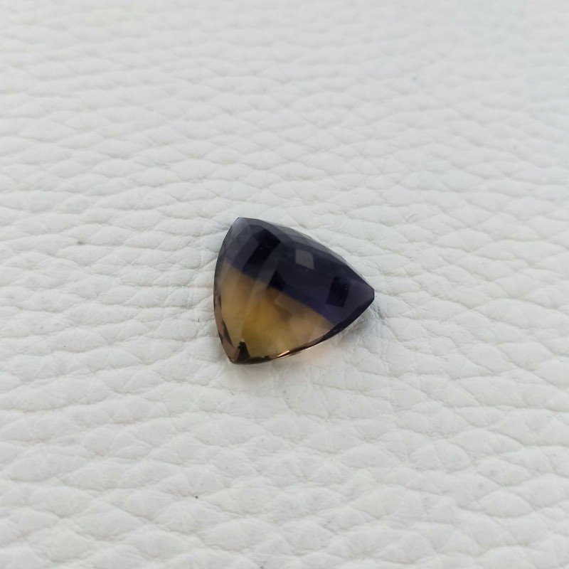 Ametrina Idrotermale Taglio Trillion Sfaccettata a Mano Gemma Sciolta 16X16X10mm 13,50 Carati 1pz