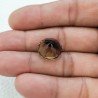 Ametrina Idrotermale Taglio Tondo Sfaccettata a Mano Gemma Sciolta 14X14X9mm 9,85 Carati 1pz