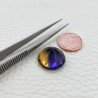 Ametrina Idrotermale Taglio Tondo Sfaccettata a Mano Gemma Sciolta 5X16X10mm 12,15 Carati 1pz