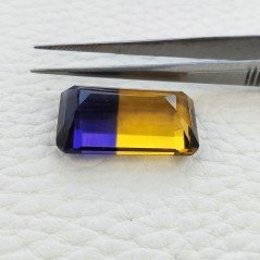 Ametrina Idrotermale Taglio Smeraldo Ottagono Sfaccettata a Mano Gemma Sciolta 23X13X9mm 20,70 Carati 1pz Ametrina Idrotermale Taglio Smeraldo Ottagono Sfaccettata a Mano Gemma Sciolta 23X13X9mm 20,70 Carati 1pz