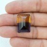 Ametrina Idrotermale Taglio Smeraldo Ottagono Sfaccettata a Mano Gemma Sciolta 22X15X10mm 25,65 Carati 1pz