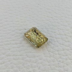 Quarzo Rutilato Idrotermale Taglio Smeraldo Ottagono Sfaccettata a Mano Gemma Sciolta 14X10X7mm 7,90 Carati 1pz