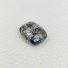 Quarzo Rutilato Idrotermale Taglio Cuscino Sfaccettata a Mano Gemma Sciolta 27X21X11mm 40,30 Carati 1pz