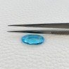 Topazio Azzurro Idrotermale Taglio Ovale Sfaccettata a Mano Gemma Sciolta 19X10X6mm 7,20 Carati