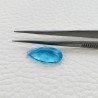 Topazio Azzurro Idrotermale Taglio Goccia Sfaccettata a Mano Gemma Sciolta 19X10X6mm 7,15 Carati 1pz