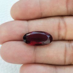 Quarzo Granato Idrotermale Taglio Ovale Sfaccettata a Mano Gemma Sciolta 19X10X6mm 7,65 Carati 1pz