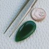 Onice Verde Idrotermale Taglio Goccia Liscia A Mano Forato 27X14X4mm 11,55 Carati 1pz