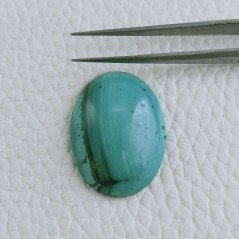 Malachite Naturale Forma Ovale Cabochon Fatto A Mano 29X21X7mm 42,00 Carati 1pz