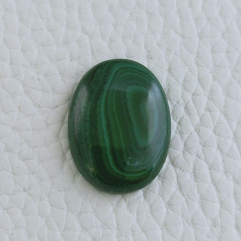 Malachite Naturale Forma Ovale Cabochon Fatto A Mano 24X18X5mm 27,75 Carati 1pz
