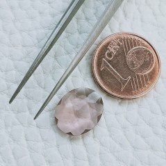 Rodolite Idrotermale Taglio Ovale Sfaccetata A Mano Gemme Sciolte 11X9X3mm 2,60 Carati 1pz