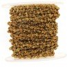 Rosario catena dorato mezzi cristalli ematite oro sfaccettati tondo 3-4mm 1Metro