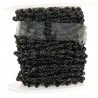 Rosario catena nero mezzi cristalli nero tondi sfaccettati 3-4mm 1Metro