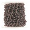 Rosario catena nero mezzi cristallo lavender 8 sfaccettati 3-4mm 1Metro