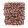 Rosario catena rosato mezzi cristalli viola tondo sfaccettati 3-4mm 1Metro