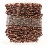 Rosario catena rosato mezzi cristalli viola tondo sfaccettati 3-4mm 1Metro