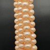 Perle di fiume rosa cipolle rondelle 11.5mm