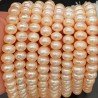 Perle di fiume rosa cipolle rondelle 11.5mm