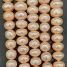 Perle di fiume rosa cipolle rondelle 11.5mm
