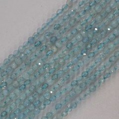 Acquamarina Naturale Forma Tondo Taglia Diamante, Micro Sfaccettato Machine Cut 02mm