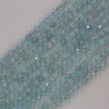 Acquamarina Naturale Forma Tondo Taglia Diamante, Micro Sfaccettato Machine Cut 02mm