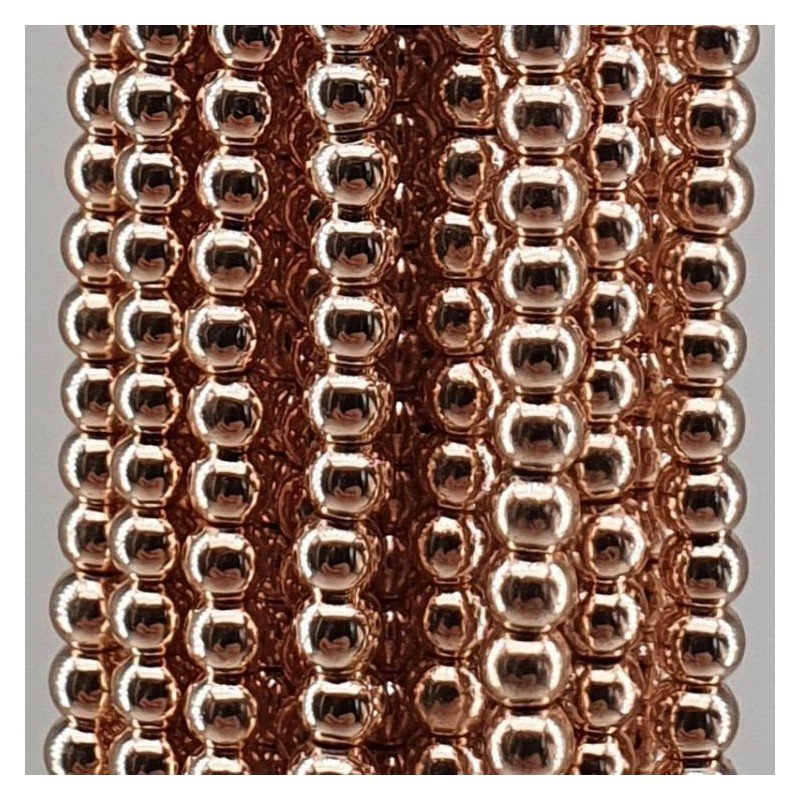 Ematite Rosato Perline Forma Tondo Liscio 2,35mm