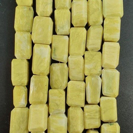 Giada Limone Naturale Sassi sfaccettate A Mano Taglia Gemma