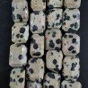 Diaspro Dalmata Naturale Sassi Sfaccettate A Mano Taglia Gemma