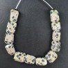 Diaspro Dalmata Naturale Sassi Sfaccettate A Mano Taglia Gemma