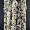 Diaspro Dalmata Naturale Sassi Sfaccettate A Mano Taglia Gemma