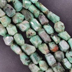 Radice Di Smeraldo Naturale Sassi Sfaccettate A Mano Taglio Gemma