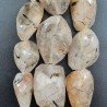 Quarzo Rutilato Tormalinato Naturale Sassi Sfaccettato A Mano