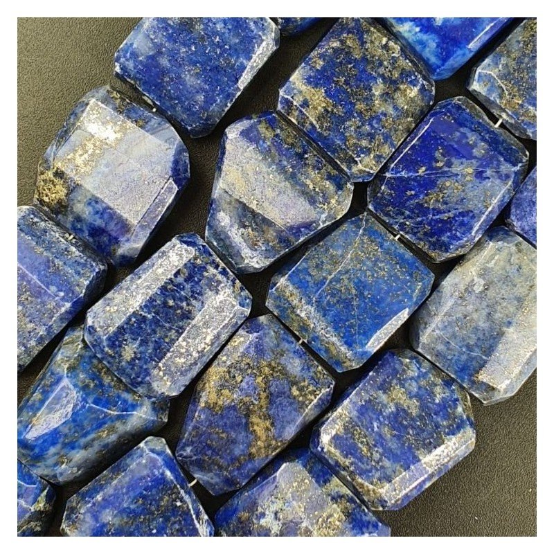 Lapis Lazuli Naturale Sassi Sfaccettati A Mano Taglio Laser