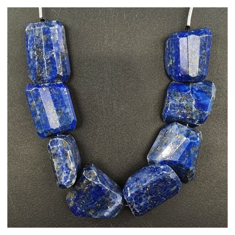 Lapis Lazuli Naturale Sassi Sfaccettati A Mano Taglio Laser