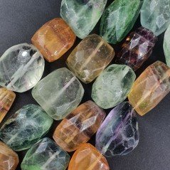 Fluorite Multicolore Sassi Sfaccettati A Mano