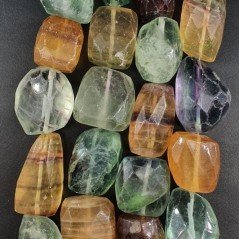 Fluorite Multicolore Sassi Sfaccettati A Mano