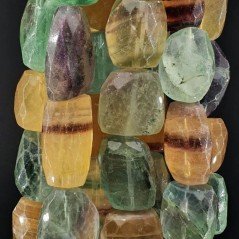 Fluorite Multicolore Sassi Sfaccettati A Mano