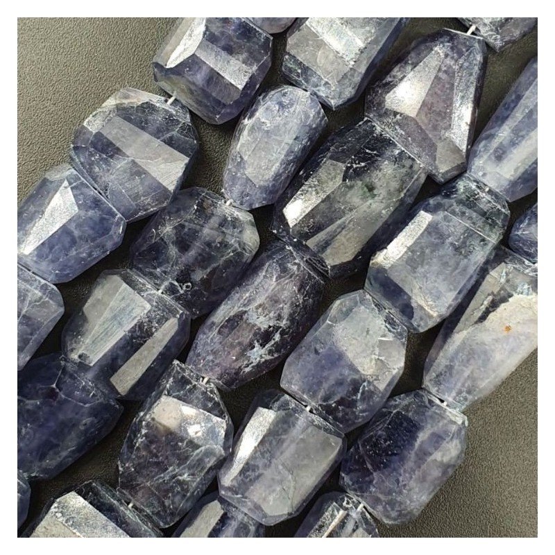 Iolite Naturale Sassi Sfaccettati A Mano Taglio Laser
