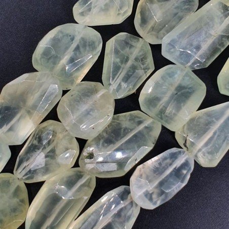 Prehnite (A) Sassi Sfaccettatti A Mano Taglio Laser