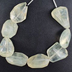 Prehnite (A) Sassi Sfaccettatti A Mano Taglio Laser