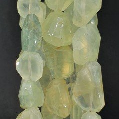Prehnite (A) Sassi Sfaccettatti A Mano Taglio Laser
