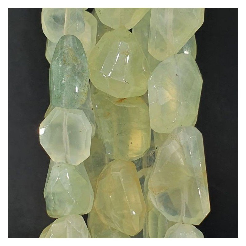 Prehnite (A) Sassi Sfaccettatti A Mano Taglio Laser