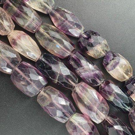 Fluorite Viola Sassi Sfaccettati A Mano