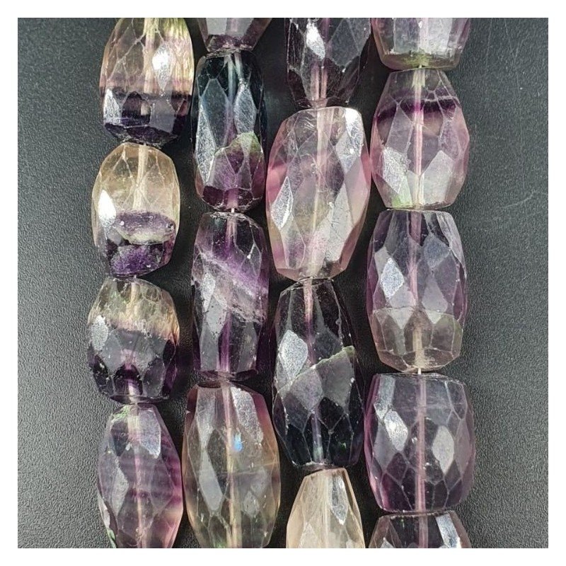 Fluorite Viola Sassi Sfaccettati A Mano