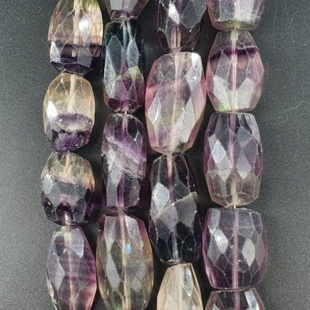 Fluorite Viola Sassi Sfaccettati A Mano